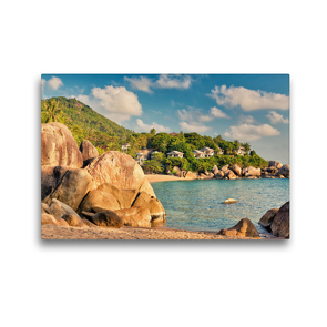 Premium Textil-Leinwand 45 x 30 cm Quer-Format Coral Cove Beach – Kho Samui | Wandbild, HD-Bild auf Keilrahmen, Fertigbild auf hochwertigem Vlies, Leinwanddruck von Stefan Becker