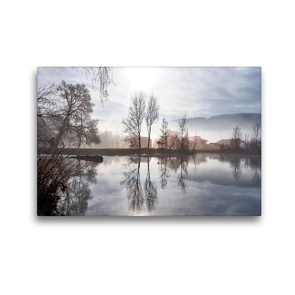 Premium Textil-Leinwand 45 x 30 cm Quer-Format Die Altmühl an der Hammermühle | Wandbild, HD-Bild auf Keilrahmen, Fertigbild auf hochwertigem Vlies, Leinwanddruck von Markus Treffer