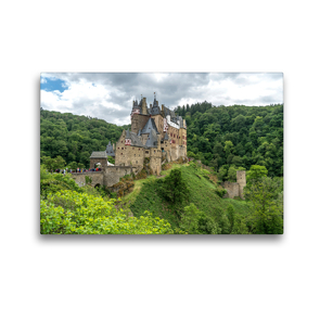 Premium Textil-Leinwand 45 x 30 cm Quer-Format Die Burg Eltz | Wandbild, HD-Bild auf Keilrahmen, Fertigbild auf hochwertigem Vlies, Leinwanddruck von Peter Schickert