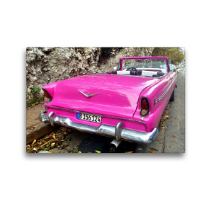 Premium Textil-Leinwand 45 x 30 cm Quer-Format Dodge Royal Lancer Convertible von 1955 in Havanna | Wandbild, HD-Bild auf Keilrahmen, Fertigbild auf hochwertigem Vlies, Leinwanddruck von Henning von Löwis of Menar