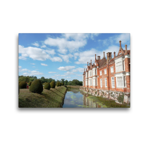 Premium Textil-Leinwand 45 x 30 cm Quer-Format Helmingham Hall, Suffolk, England | Wandbild, HD-Bild auf Keilrahmen, Fertigbild auf hochwertigem Vlies, Leinwanddruck von Gisela Kruse