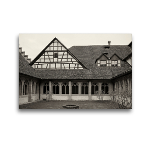 Premium Textil-Leinwand 45 x 30 cm Quer-Format Ehem. Benediktinerabtei St. Georgen in Stein am Rhein | Wandbild, HD-Bild auf Keilrahmen, Fertigbild auf hochwertigem Vlies, Leinwanddruck von Andreas Riedmiller