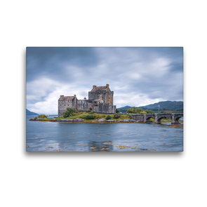 Premium Textil-Leinwand 45 x 30 cm Quer-Format Eilean Donan Castle | Wandbild, HD-Bild auf Keilrahmen, Fertigbild auf hochwertigem Vlies, Leinwanddruck von Harald Schnitzler