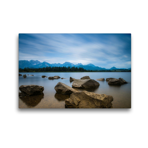 Premium Textil-Leinwand 45 x 30 cm Quer-Format Filterfotografie am Wasser | Wandbild, HD-Bild auf Keilrahmen, Fertigbild auf hochwertigem Vlies, Leinwanddruck von David Wolf