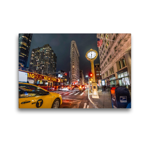 Premium Textil-Leinwand 45 x 30 cm Quer-Format Flatiron Building am Madison Square Park 23 Street | Wandbild, HD-Bild auf Keilrahmen, Fertigbild auf hochwertigem Vlies, Leinwanddruck von Kurt Krause