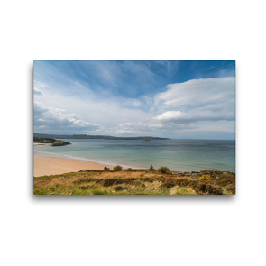 Premium Textil-Leinwand 45 x 30 cm Quer-Format Gairloch Beach | Wandbild, HD-Bild auf Keilrahmen, Fertigbild auf hochwertigem Vlies, Leinwanddruck von Heiko Eschrich