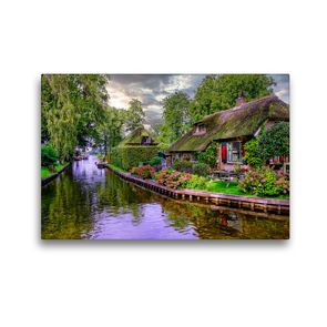 Premium Textil-Leinwand 45 x 30 cm Quer-Format Giethoorn | Wandbild, HD-Bild auf Keilrahmen, Fertigbild auf hochwertigem Vlies, Leinwanddruck von Peter Roder