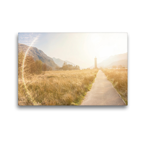 Premium Textil-Leinwand 45 x 30 cm Quer-Format Glenfinnan Monument in den Highlands | Wandbild, HD-Bild auf Keilrahmen, Fertigbild auf hochwertigem Vlies, Leinwanddruck von pixs:sell@Adobe Stock