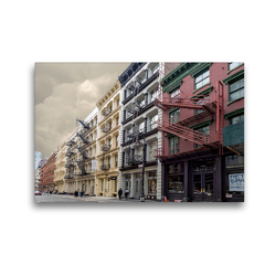 Premium Textil-Leinwand 45 x 30 cm Quer-Format Green Street in Lower Manhattan | Wandbild, HD-Bild auf Keilrahmen, Fertigbild auf hochwertigem Vlies, Leinwanddruck von Kurt Krause