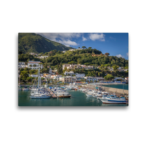 Premium Textil-Leinwand 45 x 30 cm Quer-Format Hafen von Casamicciola Terme auf Ischia, Italien | Wandbild, HD-Bild auf Keilrahmen, Fertigbild auf hochwertigem Vlies, Leinwanddruck von Christian Müringer