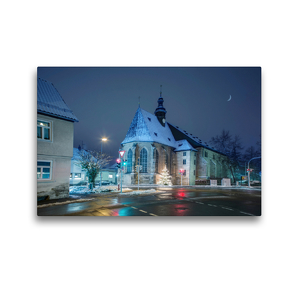 Premium Textil-Leinwand 45 x 30 cm Quer-Format Heilig-Kreuz-Kirche | Wandbild, HD-Bild auf Keilrahmen, Fertigbild auf hochwertigem Vlies, Leinwanddruck von Val Thoermer