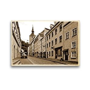 Premium Textil-Leinwand 45 x 30 cm Quer-Format Hinteranger mit Blick auf Schmalzturm | Wandbild, HD-Bild auf Keilrahmen, Fertigbild auf hochwertigem Vlies, Leinwanddruck von Martina Marten