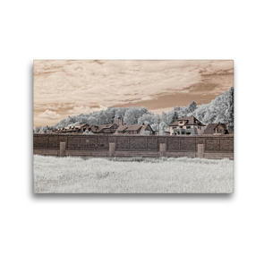 Premium Textil-Leinwand 45 x 30 cm Quer-Format Hitzacker als Infrarot-Fotografie | Wandbild, HD-Bild auf Keilrahmen, Fertigbild auf hochwertigem Vlies, Leinwanddruck von Heike Langenkamp
