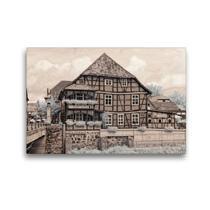 Premium Textil-Leinwand 45 x 30 cm Quer-Format Hitzacker als Infrarot-Fotografie | Wandbild, HD-Bild auf Keilrahmen, Fertigbild auf hochwertigem Vlies, Leinwanddruck von Heike Langenkamp