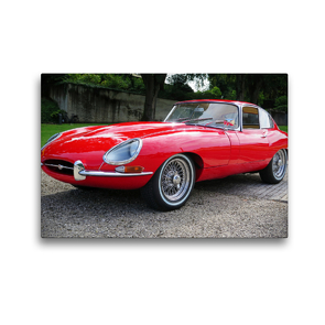 Premium Textil-Leinwand 45 x 30 cm Quer-Format Jaguar E-Type Series 1 in Horgen bei Zürich. | Wandbild, HD-Bild auf Keilrahmen, Fertigbild auf hochwertigem Vlies, Leinwanddruck von Arie Wubben