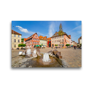 Premium Textil-Leinwand 45 x 30 cm Quer-Format Karlstadt Impressionen | Wandbild, HD-Bild auf Keilrahmen, Fertigbild auf hochwertigem Vlies, Leinwanddruck von Dirk Meutzner