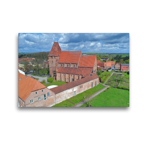 Premium Textil-Leinwand 45 x 30 cm Quer-Format Kloster Rehna | Wandbild, HD-Bild auf Keilrahmen, Fertigbild auf hochwertigem Vlies, Leinwanddruck von Markus Rein