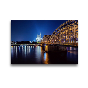 Premium Textil-Leinwand 45 x 30 cm Quer-Format Kölner Dom | Wandbild, HD-Bild auf Keilrahmen, Fertigbild auf hochwertigem Vlies, Leinwanddruck von Alexander Gründel