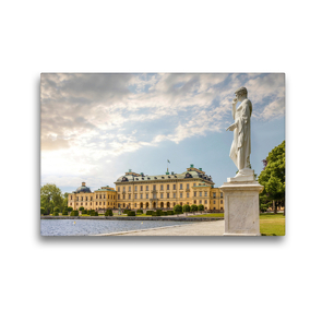 Premium Textil-Leinwand 45 x 30 cm Quer-Format Königsschloss Drottningholm bei Stockholm | Wandbild, HD-Bild auf Keilrahmen, Fertigbild auf hochwertigem Vlies, Leinwanddruck von Christian Müringer