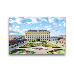 Premium Textil-Leinwand 45 x 30 cm Quer-Format Kronprinzengarten – Schönbrunn | Wandbild, HD-Bild auf Keilrahmen, Fertigbild auf hochwertigem Vlies, Leinwanddruck von Nina Schwarze