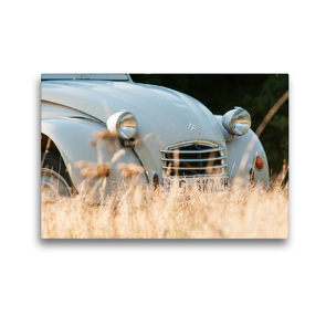 Premium Textil-Leinwand 45 x 30 cm Quer-Format Kultauto Ente 2CV | Wandbild, HD-Bild auf Keilrahmen, Fertigbild auf hochwertigem Vlies, Leinwanddruck von Meike Bölts