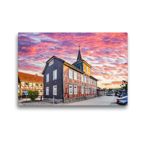 Premium Textil-Leinwand 45 x 30 cm Quer-Format Marktplatz und Touristeninformation | Wandbild, HD-Bild auf Keilrahmen, Fertigbild auf hochwertigem Vlies, Leinwanddruck von Dirk Meutzner