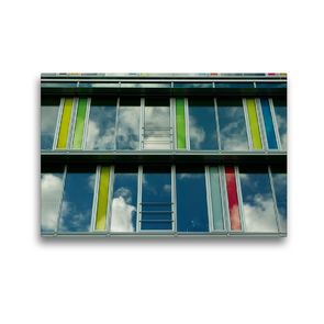 Premium Textil-Leinwand 45 x 30 cm Quer-Format Moderne Bürofassade | Wandbild, HD-Bild auf Keilrahmen, Fertigbild auf hochwertigem Vlies, Leinwanddruck von Dirk Grasse