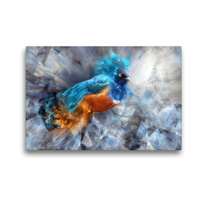Premium Textil-Leinwand 45 x 30 cm Quer-Format Mondäne Monatswesen | Wandbild, HD-Bild auf Keilrahmen, Fertigbild auf hochwertigem Vlies, Leinwanddruck von Garrulus glandarius