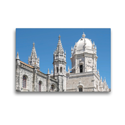 Premium Textil-Leinwand 45 x 30 cm Quer-Format Mosteiro dos Jerónimos, Kloster in Belem in Lissabon, Portugal | Wandbild, HD-Bild auf Keilrahmen, Fertigbild auf hochwertigem Vlies, Leinwanddruck von Marion Meyer © Stimmungsbilder1