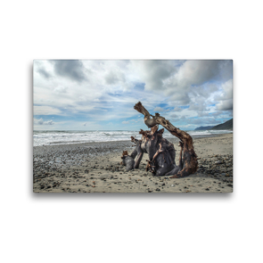 Premium Textil-Leinwand 45 x 30 cm Quer-Format Ngakawau Beach, Neuseeland | Wandbild, HD-Bild auf Keilrahmen, Fertigbild auf hochwertigem Vlies, Leinwanddruck von Katja Jentschura