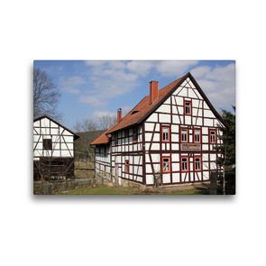 Premium Textil-Leinwand 45 x 30 cm Quer-Format Öl- und Graupenmühle | Wandbild, HD-Bild auf Keilrahmen, Fertigbild auf hochwertigem Vlies, Leinwanddruck von Flori0