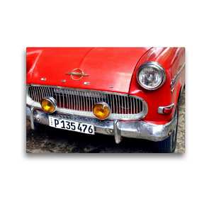 Premium Textil-Leinwand 45 x 30 cm Quer-Format Opel Rekord P1 in Kuba | Wandbild, HD-Bild auf Keilrahmen, Fertigbild auf hochwertigem Vlies, Leinwanddruck von Henning von Löwis of Menar