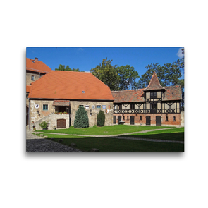 Premium Textil-Leinwand 45 x 30 cm Quer-Format Ordensburg Liebstedt in Thüringen | Wandbild, HD-Bild auf Keilrahmen, Fertigbild auf hochwertigem Vlies, Leinwanddruck von Flori0