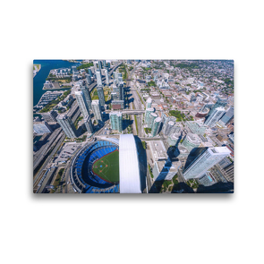 Premium Textil-Leinwand 45 x 30 cm Quer-Format Ostkanadas Metropole Toronto | Wandbild, HD-Bild auf Keilrahmen, Fertigbild auf hochwertigem Vlies, Leinwanddruck von Hanna Wagner