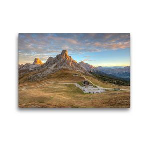 Premium Textil-Leinwand 45 x 30 cm Quer-Format Passo di Giau in den Dolomiten | Wandbild, HD-Bild auf Keilrahmen, Fertigbild auf hochwertigem Vlies, Leinwanddruck von Michael Valjak