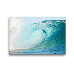 Premium Textil-Leinwand 45 x 30 cm Quer-Format Polynesische Surfwelle | Wandbild, HD-Bild auf Keilrahmen, Fertigbild auf hochwertigem Vlies, Leinwanddruck von iPics Photography