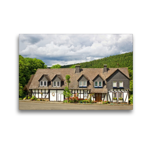 Premium Textil-Leinwand 45 x 30 cm Quer-Format Quereinhaus aus dem frühen 18. Jahrhundert in Mauden | Wandbild, HD-Bild auf Keilrahmen, Fertigbild auf hochwertigem Vlies, Leinwanddruck von Matthias Schaefgen