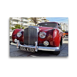 Premium Textil-Leinwand 45 x 30 cm Quer-Format Roter vintage Bentley | Wandbild, HD-Bild auf Keilrahmen, Fertigbild auf hochwertigem Vlies, Leinwanddruck von (c) 2019 by Atlantismedia