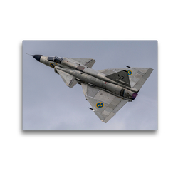 Premium Textil-Leinwand 45 x 30 cm Quer-Format Saab AJS 37 Viggen, Swedish Air Force Historic Flight | Wandbild, HD-Bild auf Keilrahmen, Fertigbild auf hochwertigem Vlies, Leinwanddruck von Björn Engelke