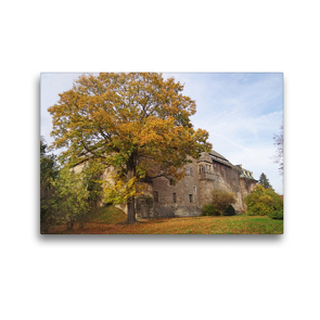 Premium Textil-Leinwand 45 x 30 cm Quer-Format Schloss Burgscheidungen/Sachsen-Anhalt | Wandbild, HD-Bild auf Keilrahmen, Fertigbild auf hochwertigem Vlies, Leinwanddruck von Flori0