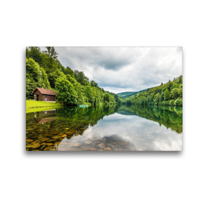 Premium Textil-Leinwand 450 x 300 cm Quer-Format Schmala-Stausee bei Brilon | Wandbild, HD-Bild auf Keilrahmen, Fertigbild auf hochwertigem Vlies, Leinwanddruck von Heidi Bücker