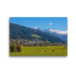 Premium Textil-Leinwand 45 x 30 cm Quer-Format Schöne Grüße aus Radstadt | Wandbild, HD-Bild auf Keilrahmen, Fertigbild auf hochwertigem Vlies, Leinwanddruck von Christa Kramer