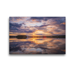 Premium Textil-Leinwand 45 x 30 cm Quer-Format Schwedischer Sommer in Värmland | Wandbild, HD-Bild auf Keilrahmen, Fertigbild auf hochwertigem Vlies, Leinwanddruck von Daniel Burdach