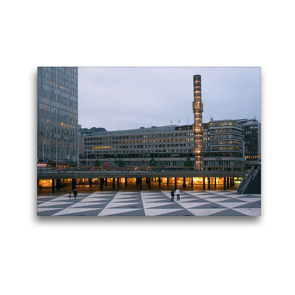 Premium Textil-Leinwand 45 x 30 cm Quer-Format Sergels torg – Stockholm | Wandbild, HD-Bild auf Keilrahmen, Fertigbild auf hochwertigem Vlies, Leinwanddruck von Monika Dietsch