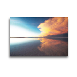 Premium Textil-Leinwand 45 x 30 cm Quer-Format Spiegelungen auf dem Salar de Uyuni | Wandbild, HD-Bild auf Keilrahmen, Fertigbild auf hochwertigem Vlies, Leinwanddruck von Thomas Wechsler