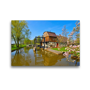 Premium Textil-Leinwand 45 x 30 cm Quer-Format Spreewald | Wandbild, HD-Bild auf Keilrahmen, Fertigbild auf hochwertigem Vlies, Leinwanddruck von LianeM