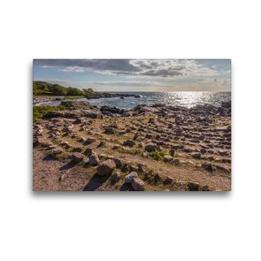 Premium Textil-Leinwand 45 x 30 cm Quer-Format Steinkreis Hammeren an der Nordküste Bornholms | Wandbild, HD-Bild auf Keilrahmen, Fertigbild auf hochwertigem Vlies, Leinwanddruck von Christian Müringer