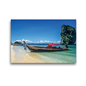 Premium Textil-Leinwand 45 x 30 cm Quer-Format Strand auf Poda Island bei Krabi | Wandbild, HD-Bild auf Keilrahmen, Fertigbild auf hochwertigem Vlies, Leinwanddruck von Christian Müringer