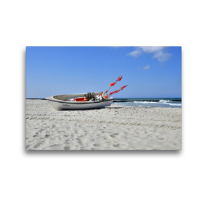 Premium Textil-Leinwand 45 x 30 cm Quer-Format Strand bei Ahrenshoop | Wandbild, HD-Bild auf Keilrahmen, Fertigbild auf hochwertigem Vlies, Leinwanddruck von Andreas Berger