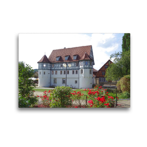 Premium Textil-Leinwand 45 x 30 cm Quer-Format Sulzbach an der Murr – Schloss | Wandbild, HD-Bild auf Keilrahmen, Fertigbild auf hochwertigem Vlies, Leinwanddruck von Angelika Keller